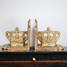 Load image into Gallery viewer, Golden Crown Bookends
