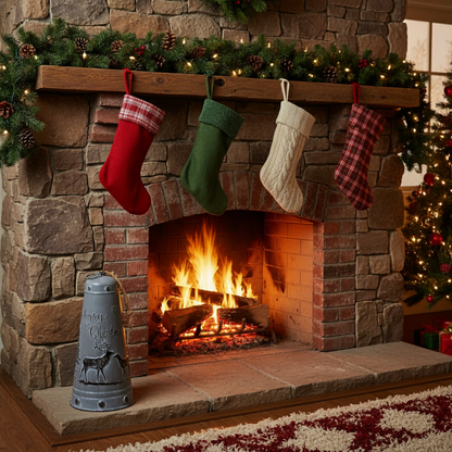 Rustic Style Large Christmas Metal Bell