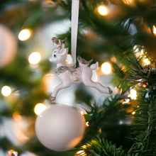 Load image into Gallery viewer, Pink Baby Reindeer Christmas Hanging Decoration
