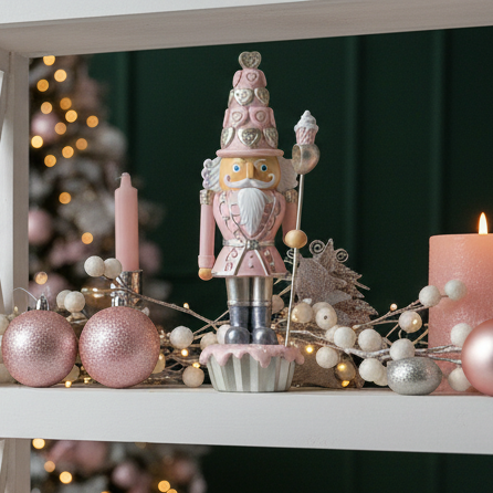 Pink Nutcracker Christmas Ornament Decoration