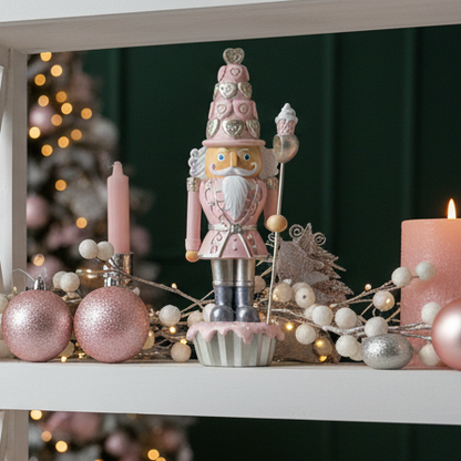 Pink Nutcracker Christmas Ornament Decoration