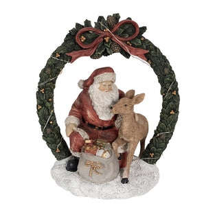 Santa and Reindeer Ornament