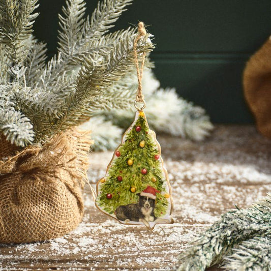 Christmas On Farm Metal Tree Hanger