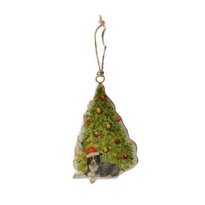 Christmas On Farm Metal Tree Hanger