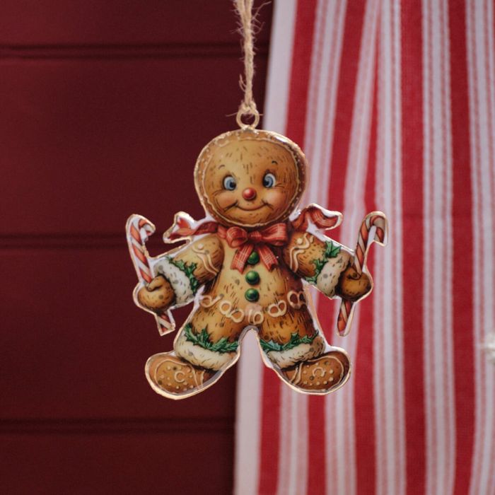 Christmas Metal Gingerbread Man Hanger