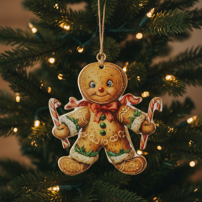 Christmas Metal Gingerbread Man Hanger