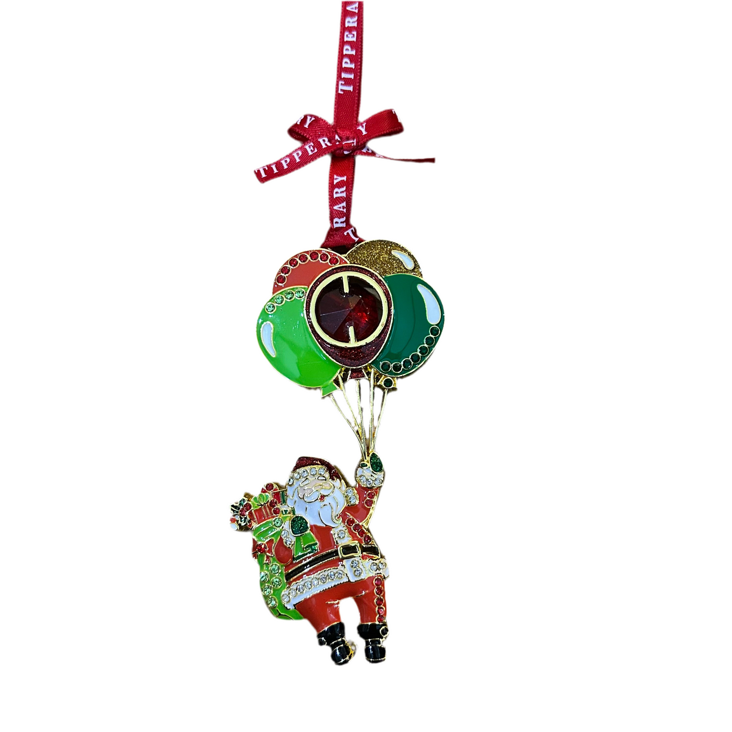 Gem Santa with Balloons Christmas Decoration