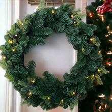 Load image into Gallery viewer, Noma St Moritz Fir Christmas Pre Lit Wreath 60cm
