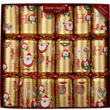 Load image into Gallery viewer, Robin Reed 6 Racing Santa HO HO HO Christmas Crackers
