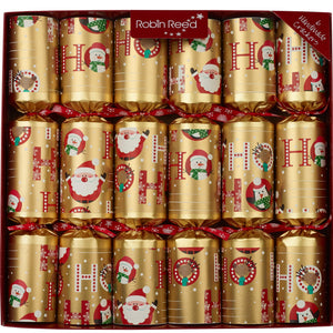 Robin Reed 6 Racing Santa HO HO HO Christmas Crackers