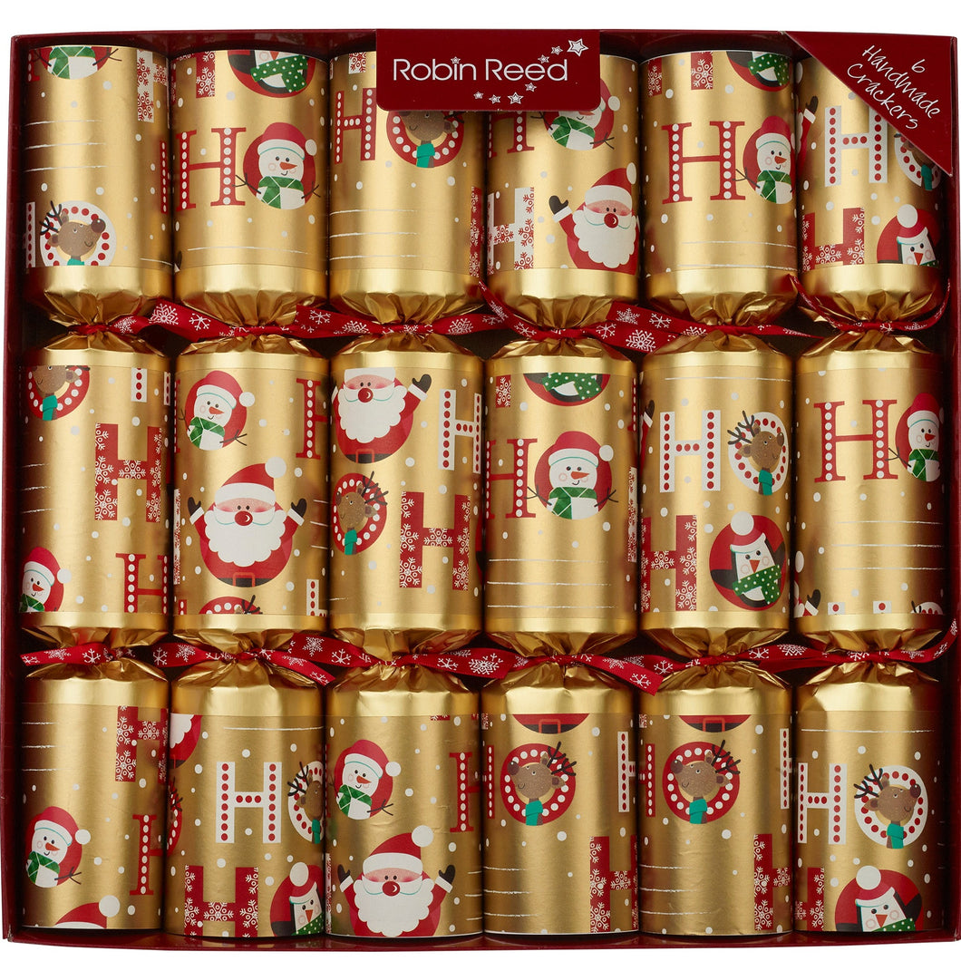 Robin Reed 6 Racing Santa HO HO HO Christmas Crackers