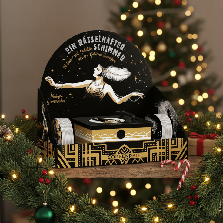 Coppenrath Christmas Jazz Vintage Gramophone Musical Advent Calendar