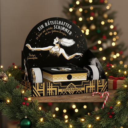 Coppenrath Christmas Jazz Vintage Gramophone Musical Advent Calendar