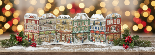 Coppenrath Free-Standing Christmas Shops Advent Calendar