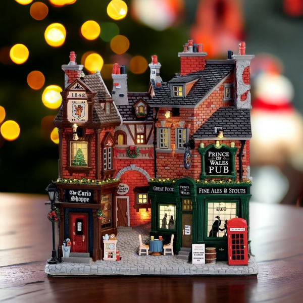 Lemax English Lane Caddington Village Christmas Façade