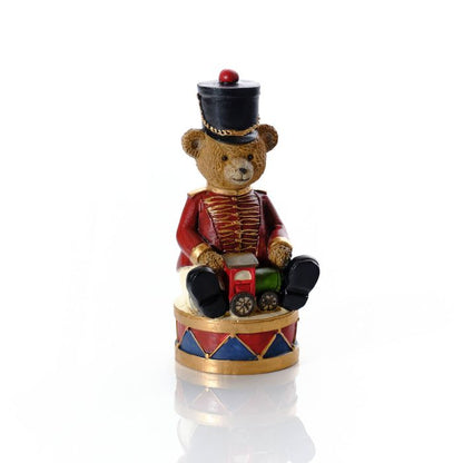 Christmas Bear Soldier on Drum Ornament