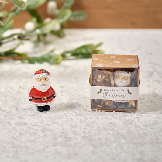Christmas Tiny World Resin Santa Keepsake Ornament
