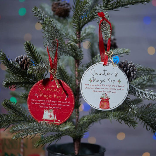Christmas Santa's Magic Key Hanger 2 Assorted