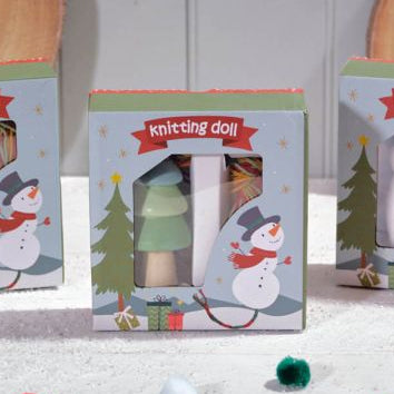 Christmas Tree Knitting Doll Craft