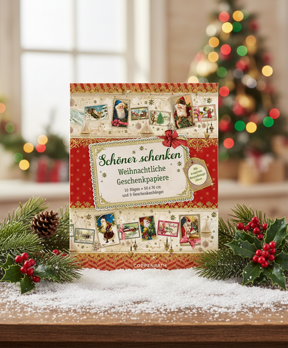 Coppenrath Victorian Style Book Of Christmas Wrapping Paper