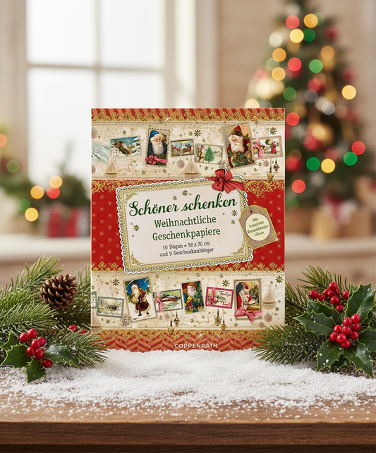 Coppenrath Victorian Style Book Of Christmas Wrapping Paper