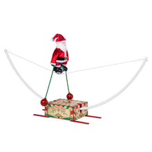 Load image into Gallery viewer, Mr Christmas Santa on Unicycle Decoration
