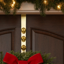 Gold Jingle Bell Christmas Wreath Hanger
