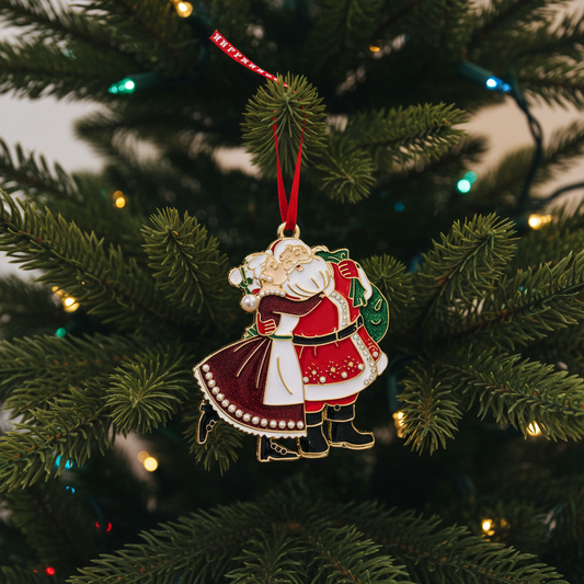 Sparkle Mr & Mrs Claus Christmas Decoration