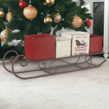 Load image into Gallery viewer, Christmas Rustic Gift Box Sleigh
