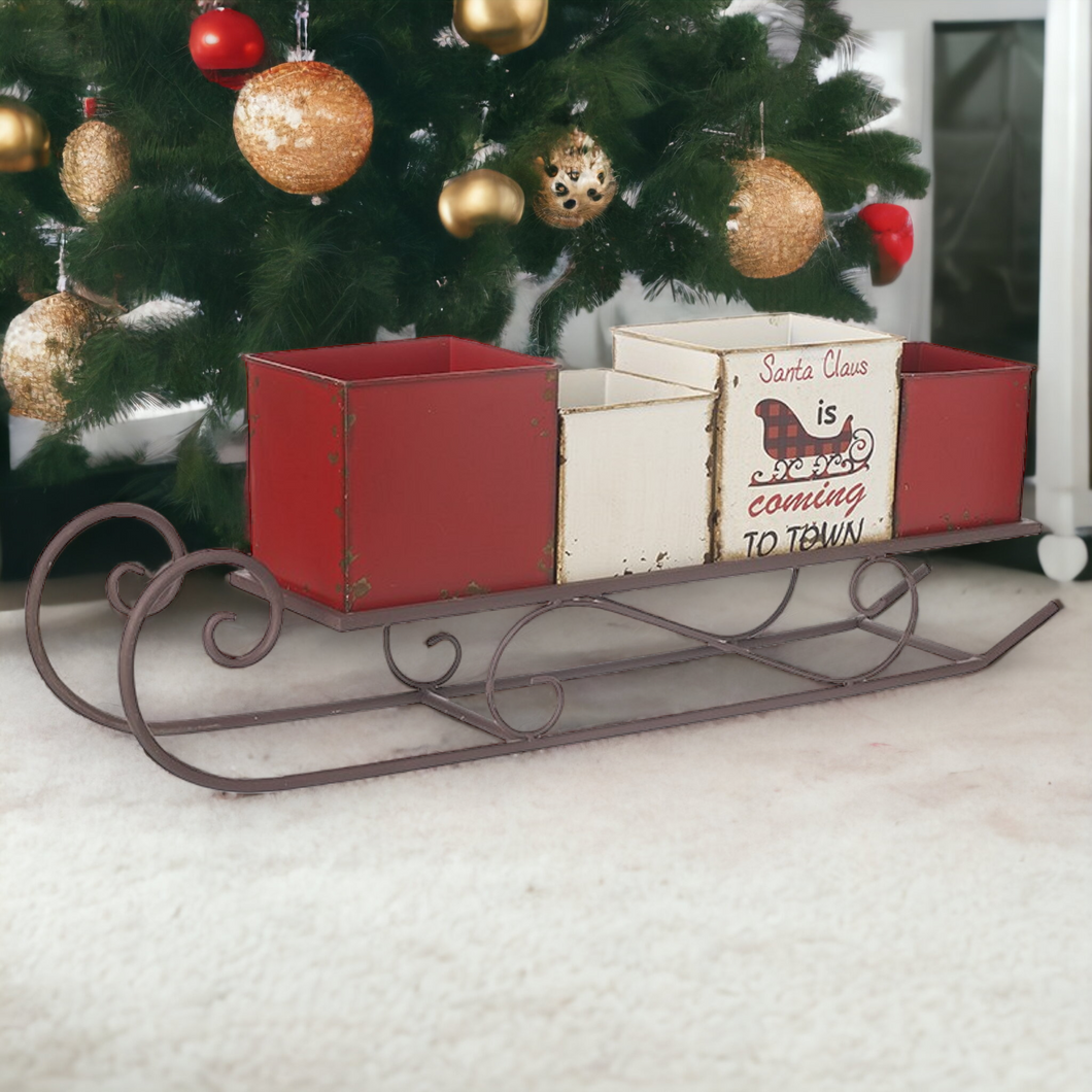 Christmas Rustic Gift Box Sleigh