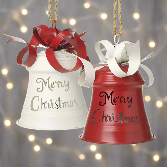 Vintage Style Merry Christmas Bell Decoration