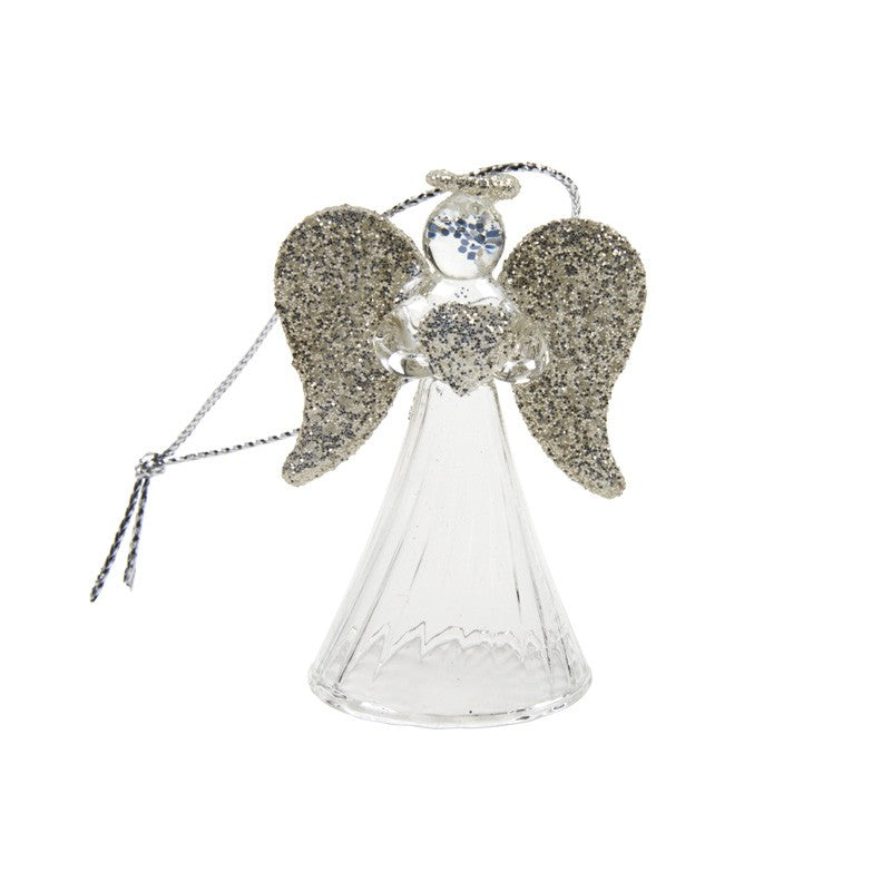 Hanging Glass Angel Christmas Tree Decoration