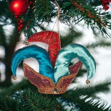 Load image into Gallery viewer, Christmas Jester Hat Hanging Decoration
