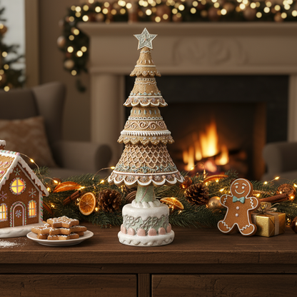 Gingerbread Christmas Tree Ornament 42cm