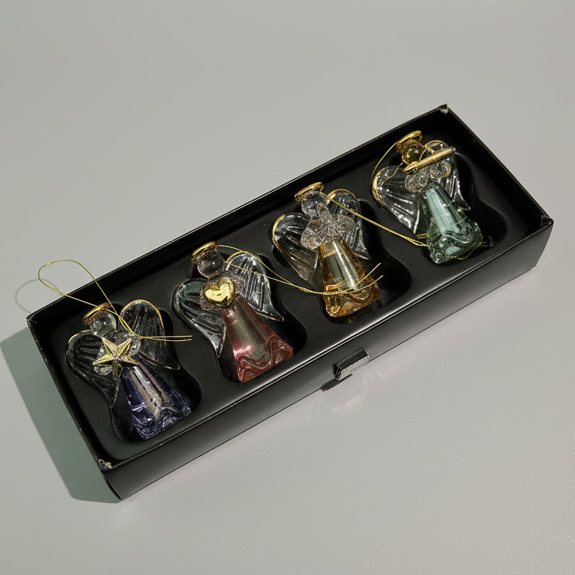 Pastel Coloured Glass Christmas Tree Angels