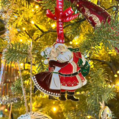 Sparkle Mr & Mrs Claus Christmas Decoration