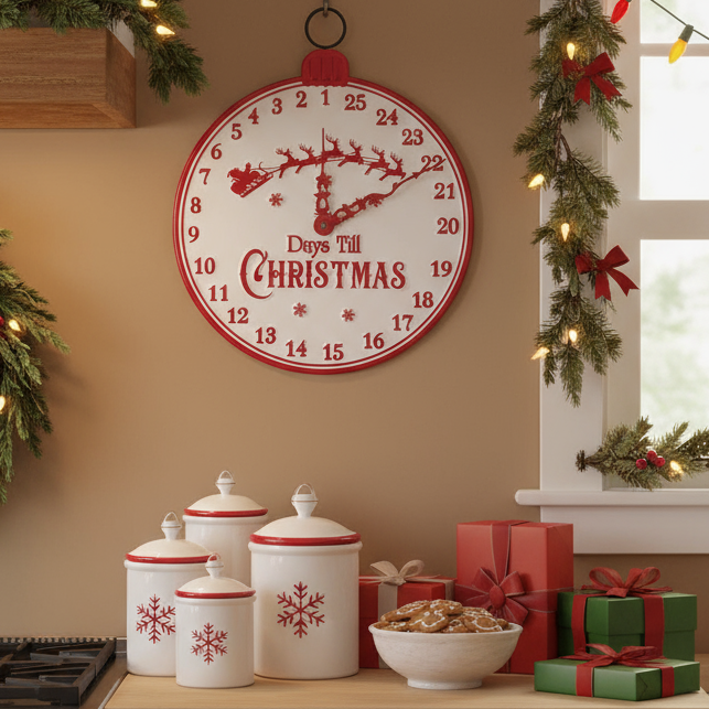 Days Till Christmas Countdown Sign