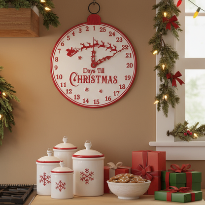 Days Till Christmas Countdown Sign