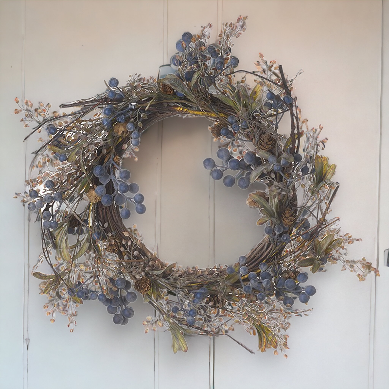Festive Blueberry Wreath