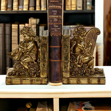 Load image into Gallery viewer, Goodwill Gold Cherub Bookends
