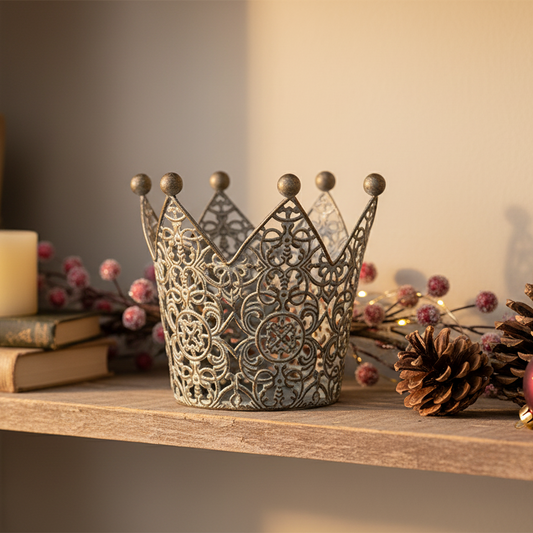 Decorative Metal Christmas Crown Decoration
