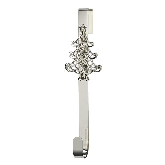 Silver Christmas Tree Door Wreath Hanger