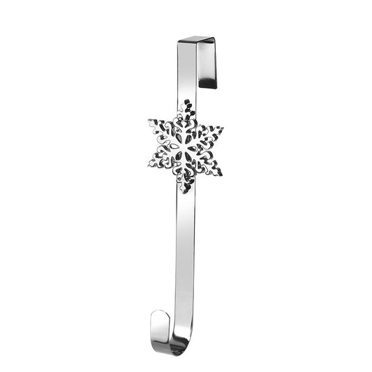 Silver Snowflake Christmas Wreath Hanger
