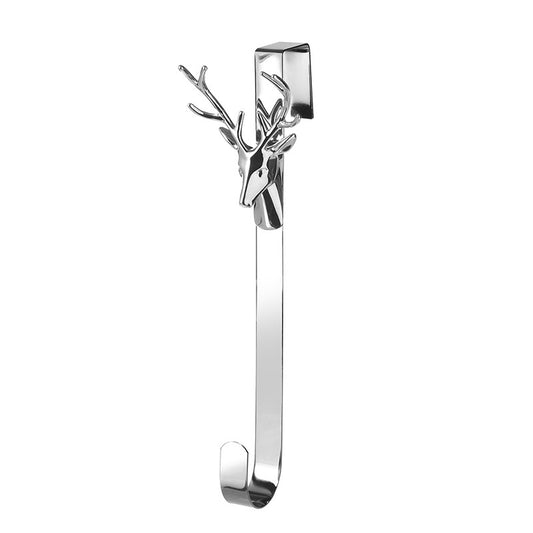 Silver Stag Christmas Wreath Hanger