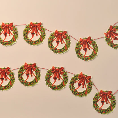 Christmas Wreath Paper Garland