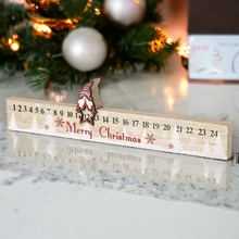 Load image into Gallery viewer, Merry Christmas Wooden Santa Rule Advent
