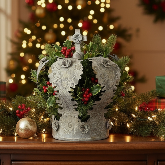 Large Metal Crown Decoration