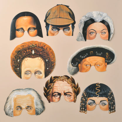 Mamelok Historical Figures Christmas Party Masks