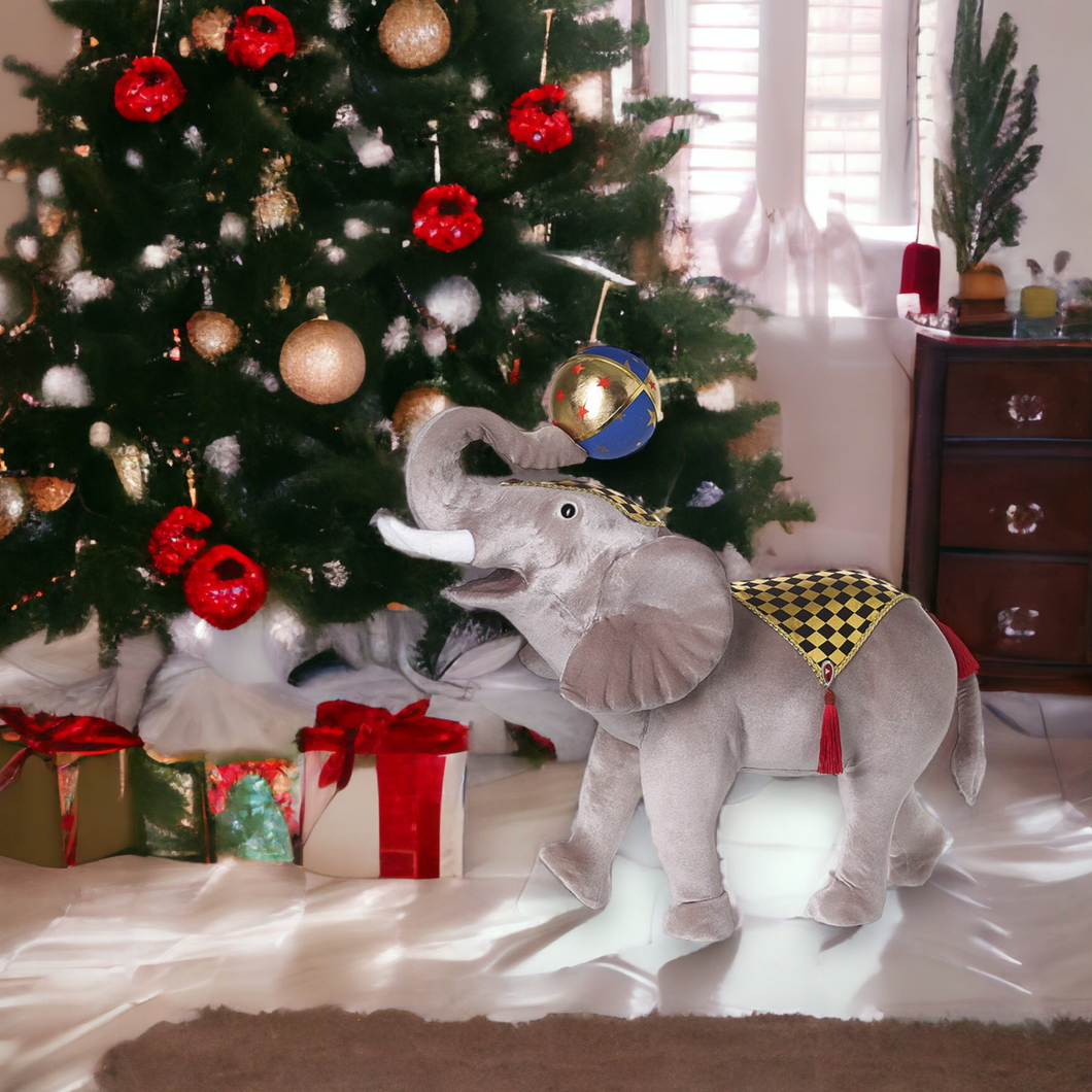 Christmas Circus Elephant Display Decoration