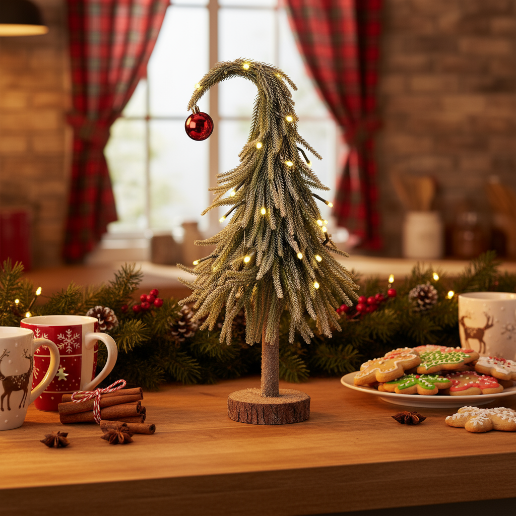 Light Up Bending Christmas Tree